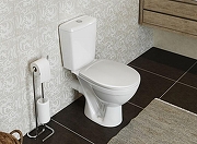 Унитаз компакт Rosa Соло Вн УнБ56 4640021061084 цвет Белый с бачком и сиденьем-1