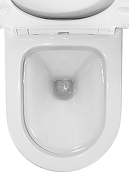 Унитаз компакт Creo Ceramique Archi AR1002R+RE1001T/AR1001T+AR1003 цвет Белый с бачком и сиденьем Микролифт-9