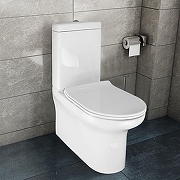 Унитаз компакт Creo Ceramique Archi AR1002R+RE1001T/AR1001T+AR1003 цвет Белый с бачком и сиденьем Микролифт-14