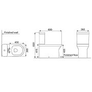 Унитаз компакт Creo Ceramique Archi AR1002R+RE1001T/AR1001T+AR1003 цвет Белый с бачком и сиденьем Микролифт-15