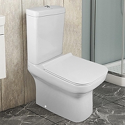 Унитаз компакт Creo Ceramique Arles AS1002+AS1003+AS1001T цвет Белый с бачком и сиденьем Микролифт-11