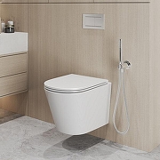 Унитаз Grossman Торнадо GR-4478MSQ подвесной цвет Белый матовый с сиденьем Микролифт-2