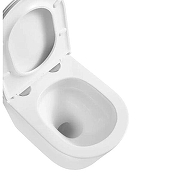 Унитаз Grossman Торнадо GR-4478MSQ подвесной цвет Белый матовый с сиденьем Микролифт-6