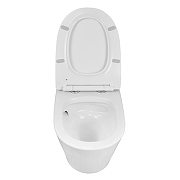Унитаз Creo Ceramique CR1100NR подвесной цвет Белый с сиденьем Микролифт-3