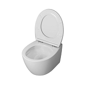 Унитаз Grossman Торнадо GR-4405SQ подвесной цвет Белый с сиденьем Микролифт-8