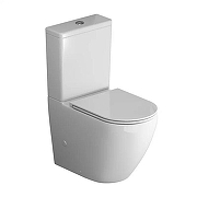 Унитаз компакт Grossman Торнадо GR-4407SQ цвет Белый с бачком и сиденьем Микролифт