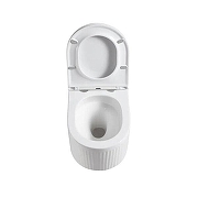 Унитаз Grossman Торнадо GR-4408SQ подвесной цвет Белый с сиденьем Микролифт-6