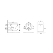 Унитаз Grossman Торнадо GR-4409SQ подвесной цвет Белый с сиденьем Микролифт-1