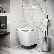 Унитаз Grossman Торнадо GR-4409SQ подвесной цвет Белый с сиденьем Микролифт-2