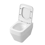 Унитаз Grossman Торнадо GR-4410SQ подвесной цвет Белый с сиденьем Микролифт-1