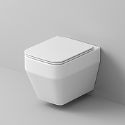 Унитаз Grossman Торнадо GR-4410SQ подвесной цвет Белый с сиденьем Микролифт-4