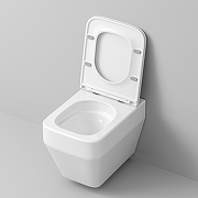 Унитаз Grossman Торнадо GR-4410SQ подвесной цвет Белый с сиденьем Микролифт-6