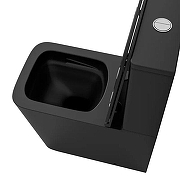 Унитаз компакт Grossman Торнадо GR-4418BMSQ цвет Черный матовый с бачком и сиденьем Микролифт-3