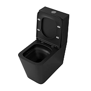 Унитаз компакт Grossman Торнадо GR-4418BMSQ цвет Черный матовый с бачком и сиденьем Микролифт-4