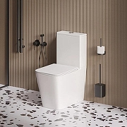 Унитаз компакт Grossman Торнадо GR-4418MSQ цвет Белый матовый с бачком и сиденьем Микролифт-2