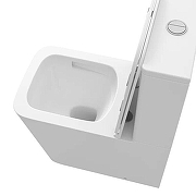 Унитаз компакт Grossman Торнадо GR-4418MSQ цвет Белый матовый с бачком и сиденьем Микролифт-5