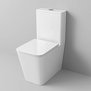 Унитаз компакт Grossman Торнадо GR-4418SQ подвесной цвет Белый с сиденьем Микролифт-3