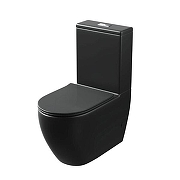 Унитаз компакт Grossman GR-4446BMS цвет Черный матовый с бачком и сиденьем Микролифт