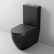 Унитаз компакт Grossman GR-4446BMS цвет Черный матовый с бачком и сиденьем Микролифт-5