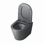 Унитаз Grossman Торнадо GR-4477GMSQ подвесной цвет Серый матовый с сиденьем Микролифт-4