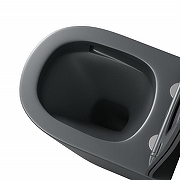 Унитаз Grossman Торнадо GR-4477GMSQ подвесной цвет Серый матовый с сиденьем Микролифт-5