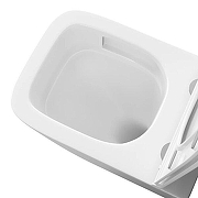 Унитаз Grossman Торнадо GR-4479SQC подвесной цвет Белый глянцевый с сиденьем Микролифт-10