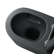 Унитаз Grossman Торнадо GR-4499GMSQ подвесной цвет Серый матовый с сиденьем Микролифт-4