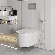 Унитаз Grossman Торнадо GR-4499SQ подвесной цвет Белый с сиденьем Микролифт-2