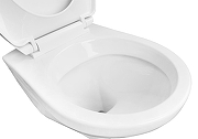Унитаз Creo Ceramique Project PR1100N подвесной цвет Белый с сиденьем Микролифт-5