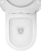 Унитаз компакт Creo Ceramique Rennes RE1002R+RE1003+RE1001T/AR1001T цвет Белый с бачком и сиденьем Микролифт-8