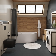 Унитаз STWORKI Ноттвиль SETK3104-2616-145-1-6000 подвесной цвет Черный матовый с сиденьем Микролифт-11