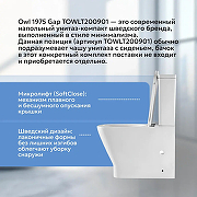 Унитаз-компакт Owl 1975 Gap TOWLT200901 цвет Белый без бачка с сиденьем Микролифт-2