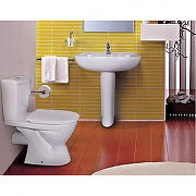 Унитаз компакт Ideal Standard Eurovit W904201 цвет Euro White / Евробелый с бачком и сиденьем-1