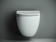 Унитаз с инсталляцией Ceramicanova Mono CN1905_121001MB цвет Белый с сиденьем Микролифт и клавишей смыва цвет Черный матовый-1