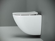 Унитаз с инсталляцией Ceramicanova Mono CN1905_121001MB цвет Белый с сиденьем Микролифт и клавишей смыва цвет Черный матовый-2
