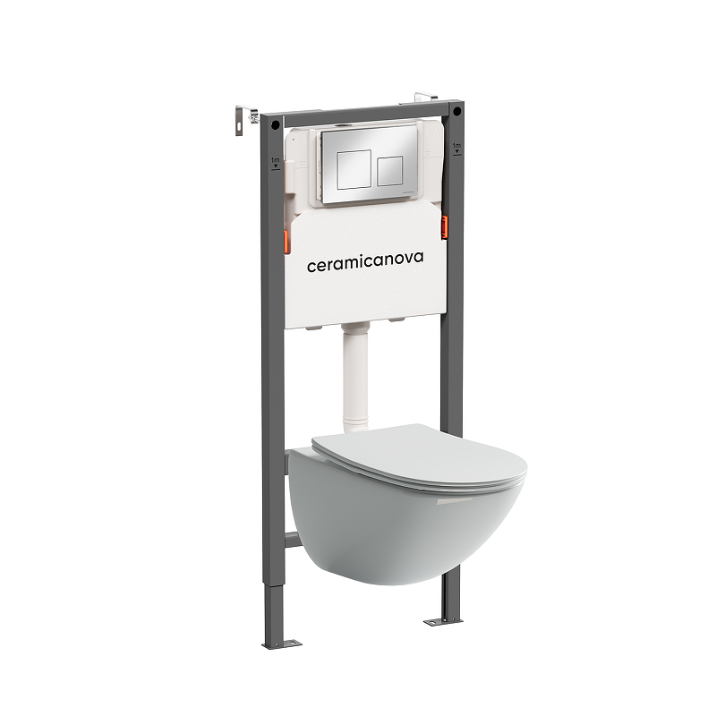 Комплект унитаза с инсталляцией Ceramicanova Mono CN1905_121002CH 