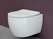Унитаз с инсталляцией Ceramicanova Play CN3001_121001CH цвет Белый с сиденьем Микролифт и клавишей смыва цвет Хром глянцевый-1