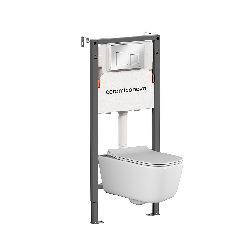 Комплект унитаза с инсталляцией Ceramicanova New Day CN3005_121002CH 