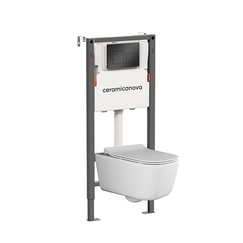Комплект унитаза с инсталляцией Ceramicanova New Day CN3005_121002MB 