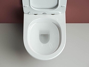 Унитаз с инсталляцией Ceramicanova Forma CN3009_121001MB цвет Белый с сиденьем Микролифт и клавишей смыва цвет Черный матовый-3