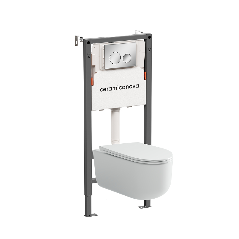 Комплект унитаза с инсталляцией Ceramicanova Ulma CN4006_121001CH 