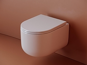 Унитаз с инсталляцией Ceramicanova Ulma CN4006_121001MB цвет Белый с сиденьем Микролифт и клавишей смыва цвет Черный матовый-1