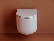 Унитаз с инсталляцией Ceramicanova Ulma CN4006_121001MB цвет Белый с сиденьем Микролифт и клавишей смыва цвет Черный матовый-2