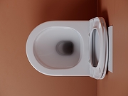 Унитаз с инсталляцией Ceramicanova Ulma CN4006_121001MB цвет Белый с сиденьем Микролифт и клавишей смыва цвет Черный матовый-4