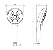 Ручной душ Migliore Grazia 32310 цвет Золото-3