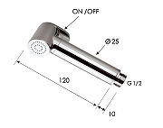 Гигиенический душ Remer 332OWXVX цвет Сталь-1