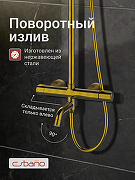 Душевая система Esbano DS Celine ESDSCELI-DSSG цвет Брашированное золото-3