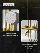 Душевая система Esbano DS Celine ESDSCELI-DSSG цвет Брашированное золото-4