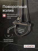 Душевая система Esbano DS Daisy ESDSDAIS-DSGM цвет Оружейная сталь-3