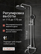 Душевая система Esbano DS Daisy ESDSDAIS-DSXR цвет Хром-1